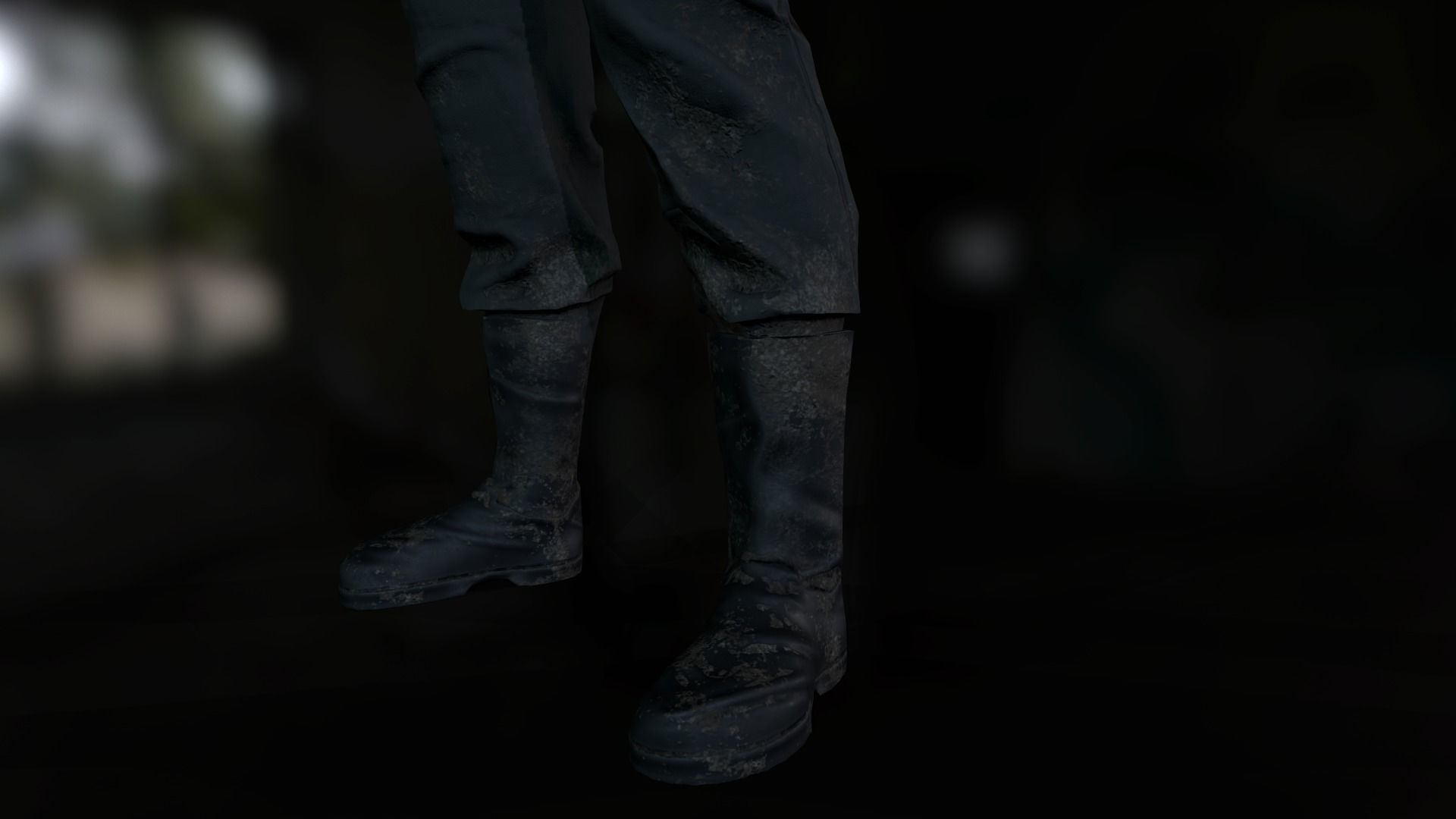 Wehrmacht soldier Low-poly 3D model_5