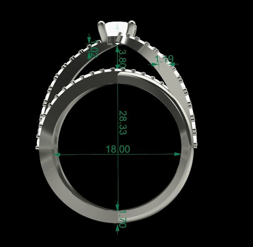 SINGLE RING 3D print model_8