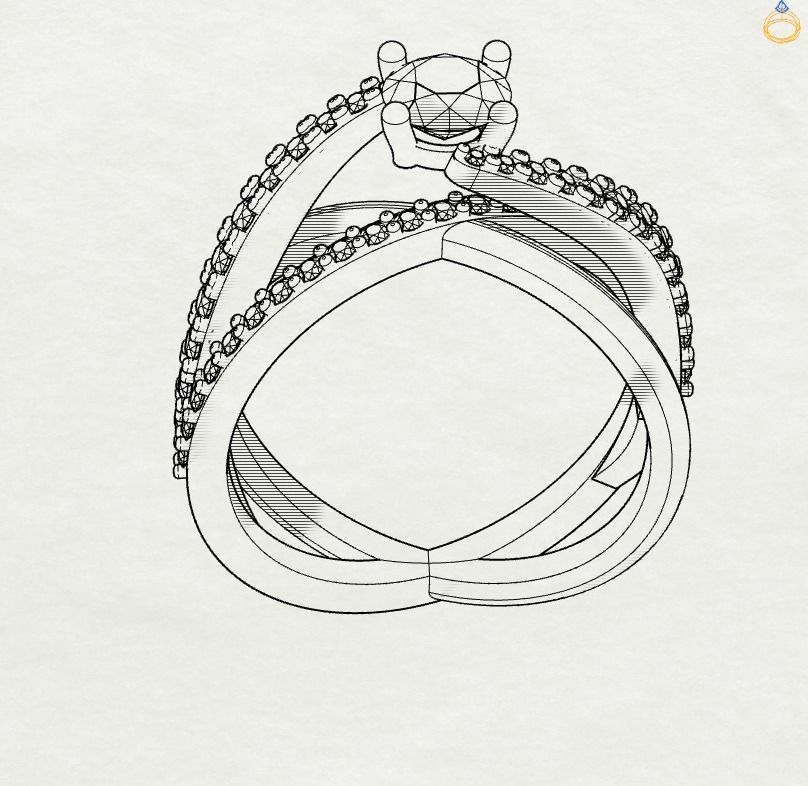 SINGLE RING 3D print model_3