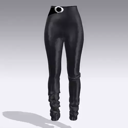 PANT WOMAN LEATHER STYLE LOOK MODERN