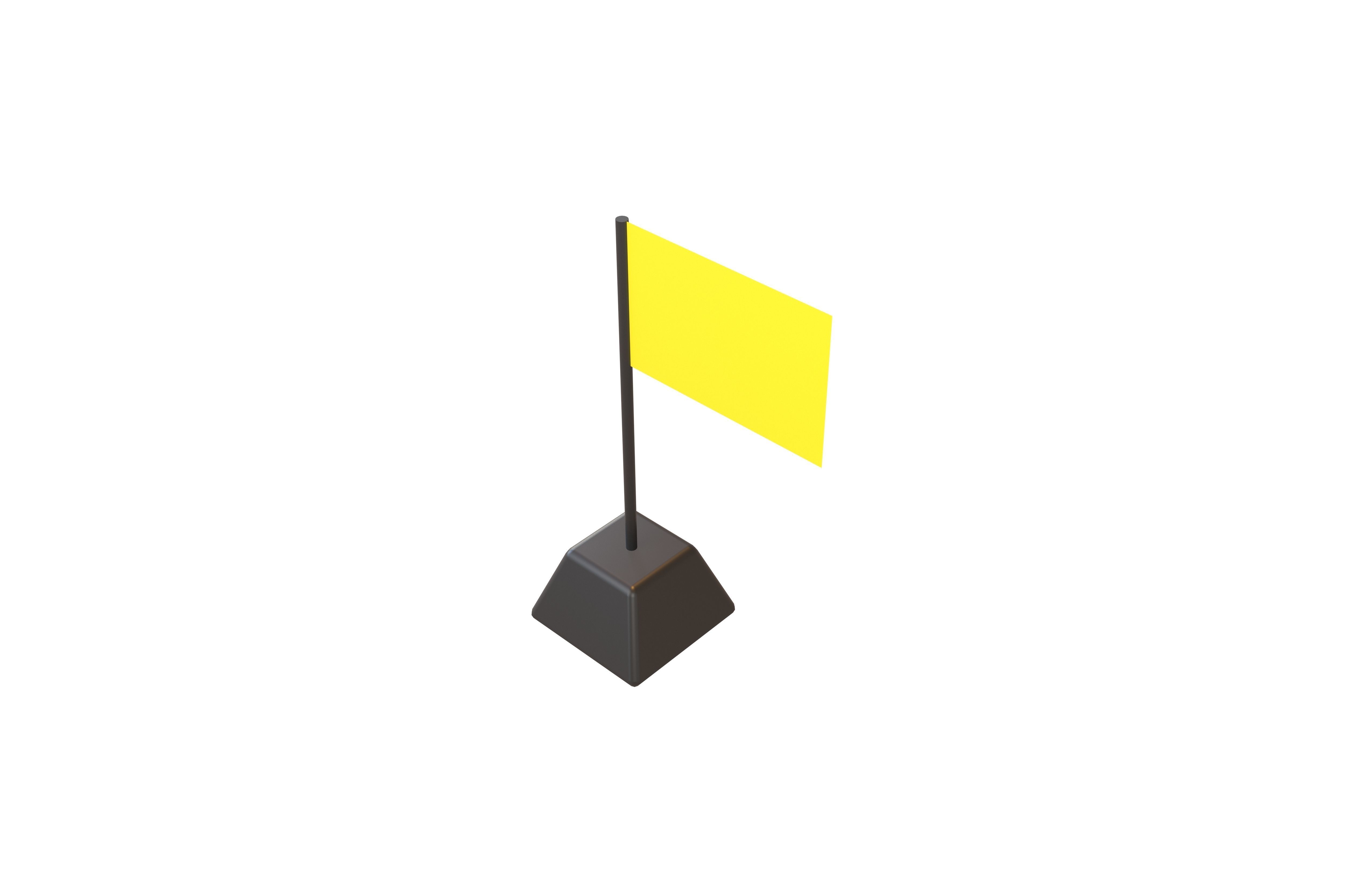 Brunei 1888 Flag v1 001 Low-poly 3D model_2