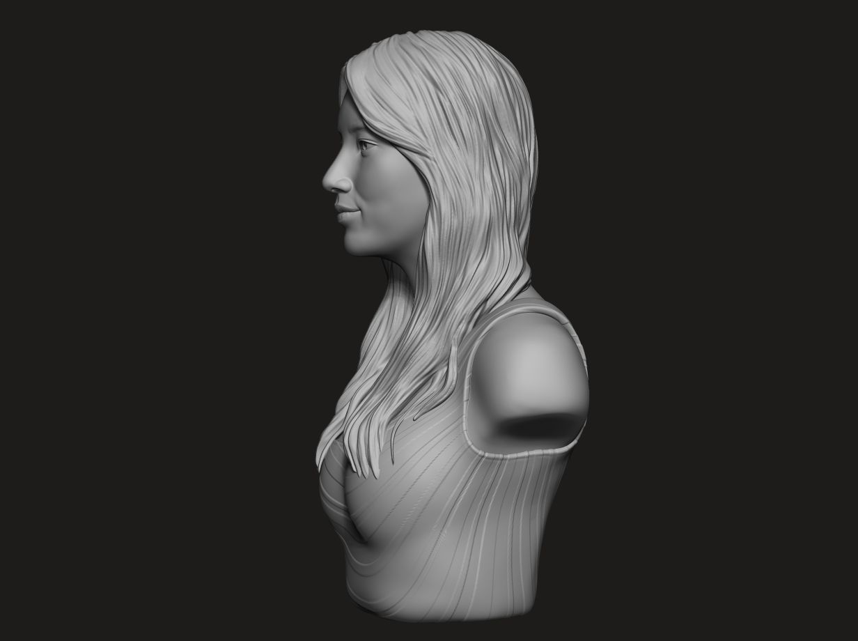 Bae Suzy  3D Portrait Sculpture 3D print model_5