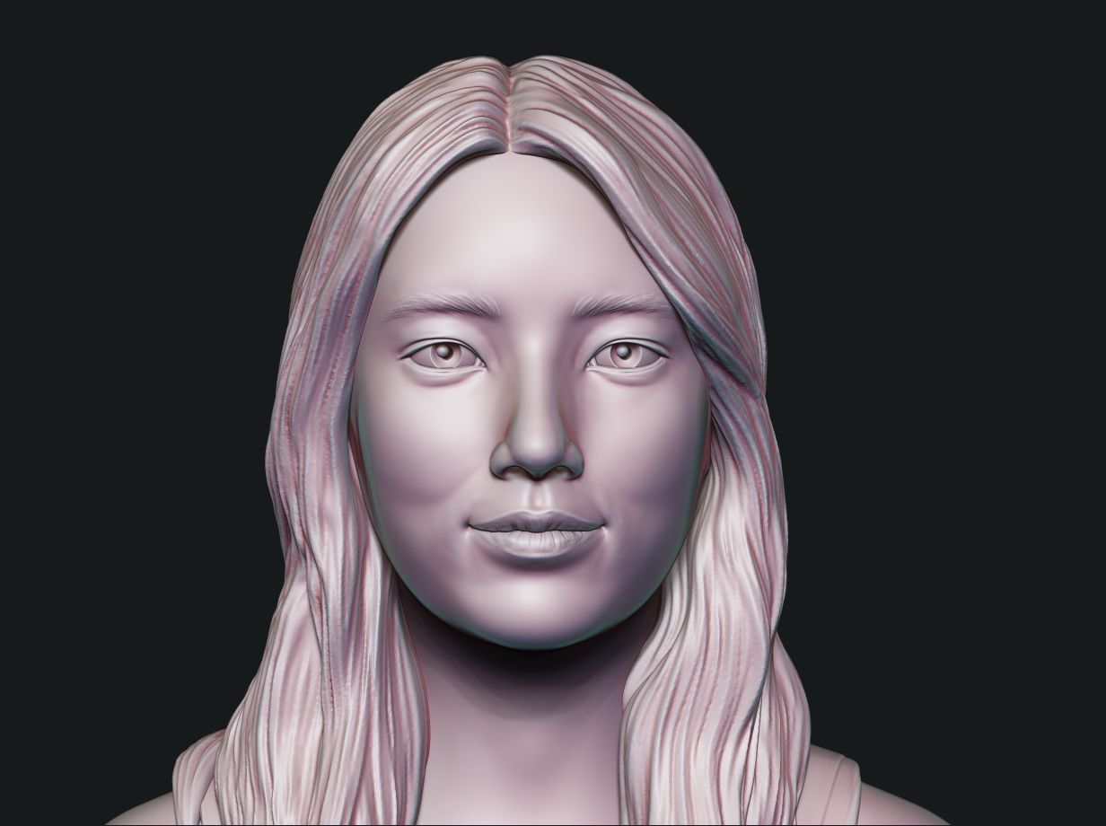 Bae Suzy  3D Portrait Sculpture 3D print model_7