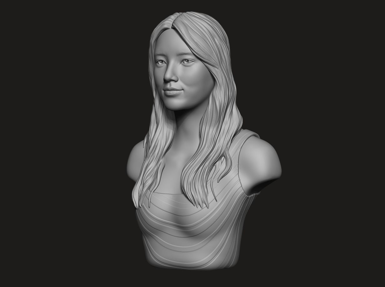 Bae Suzy  3D Portrait Sculpture 3D print model_3