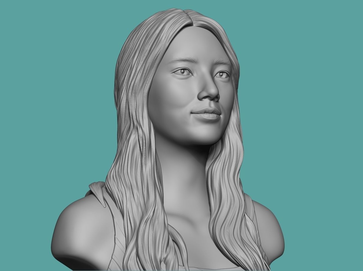 Bae Suzy  3D Portrait Sculpture 3D print model_12