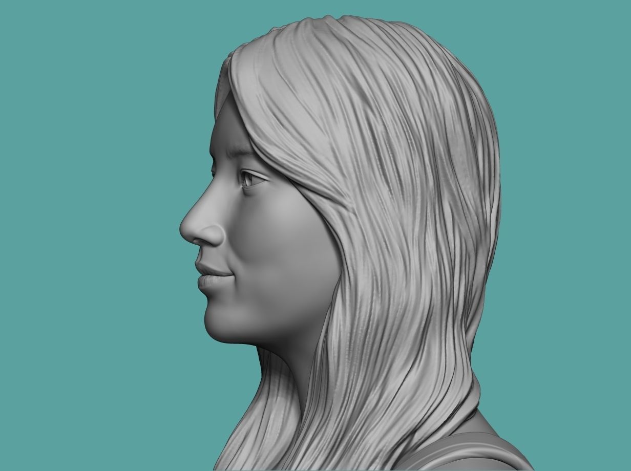 Bae Suzy  3D Portrait Sculpture 3D print model_13