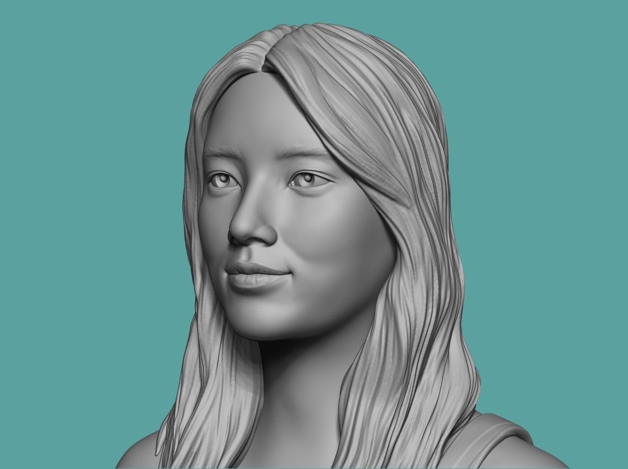 Bae Suzy  3D Portrait Sculpture 3D print model_11