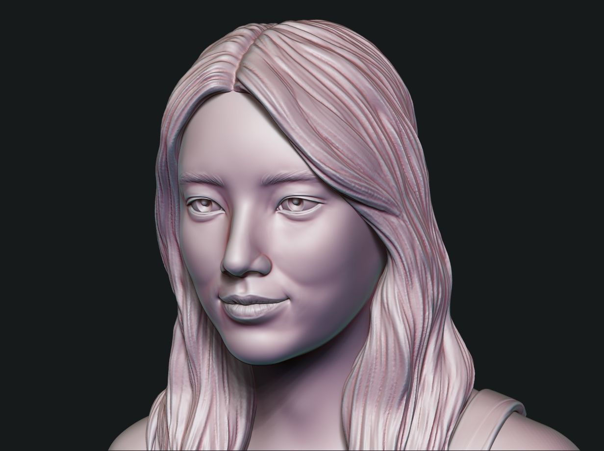 Bae Suzy  3D Portrait Sculpture 3D print model_10