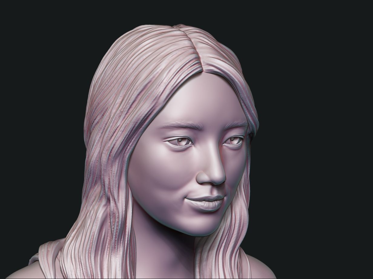 Bae Suzy  3D Portrait Sculpture 3D print model_9