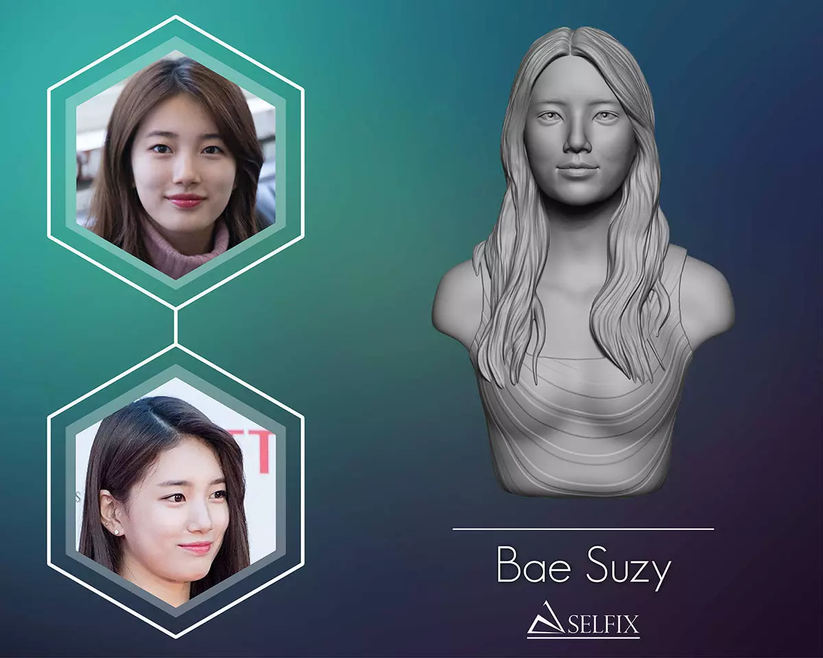 Bae Suzy  3D Portrait Sculpture 3D print model_0