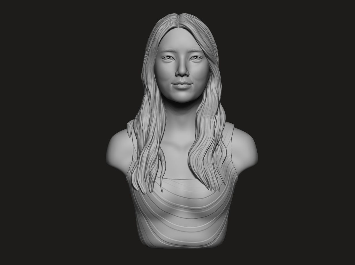 Bae Suzy  3D Portrait Sculpture 3D print model_2