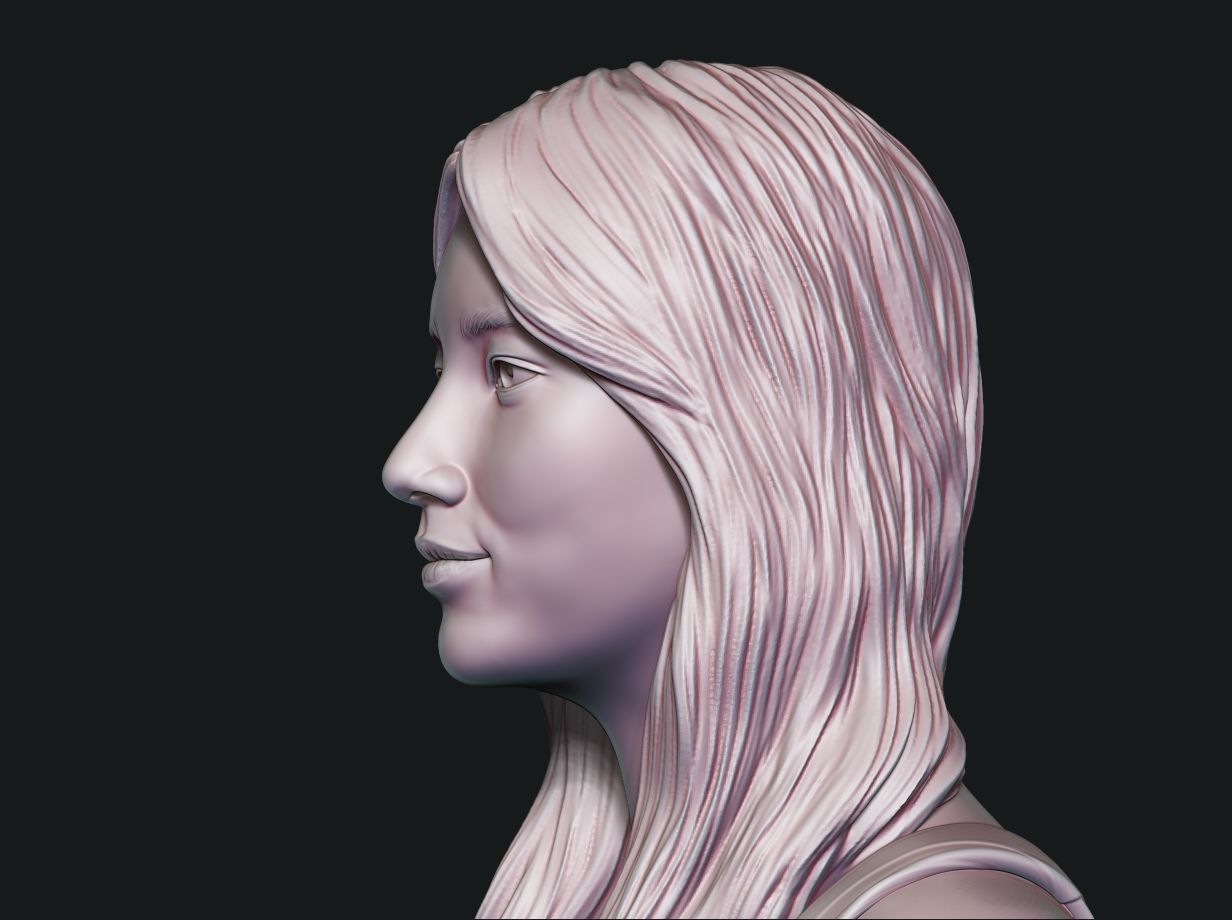 Bae Suzy  3D Portrait Sculpture 3D print model_8