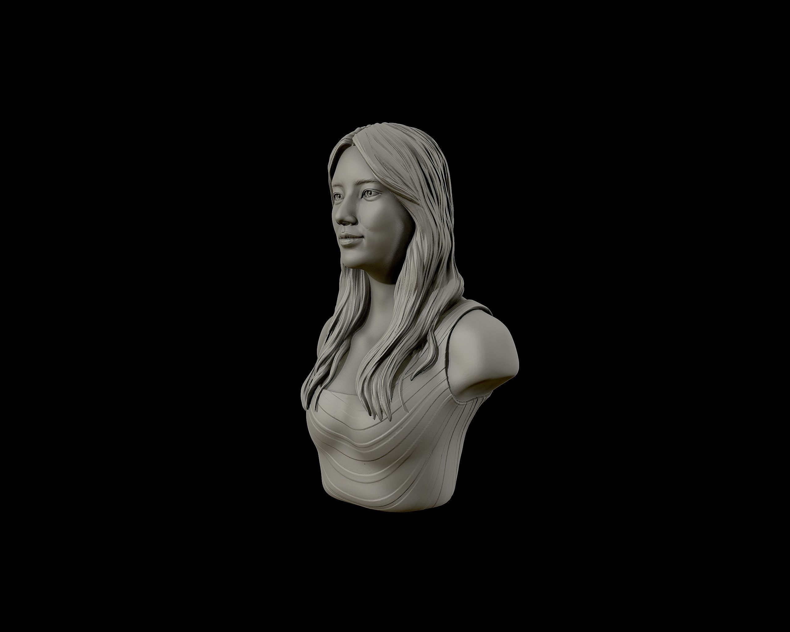 Bae Suzy  3D Portrait Sculpture 3D print model_19