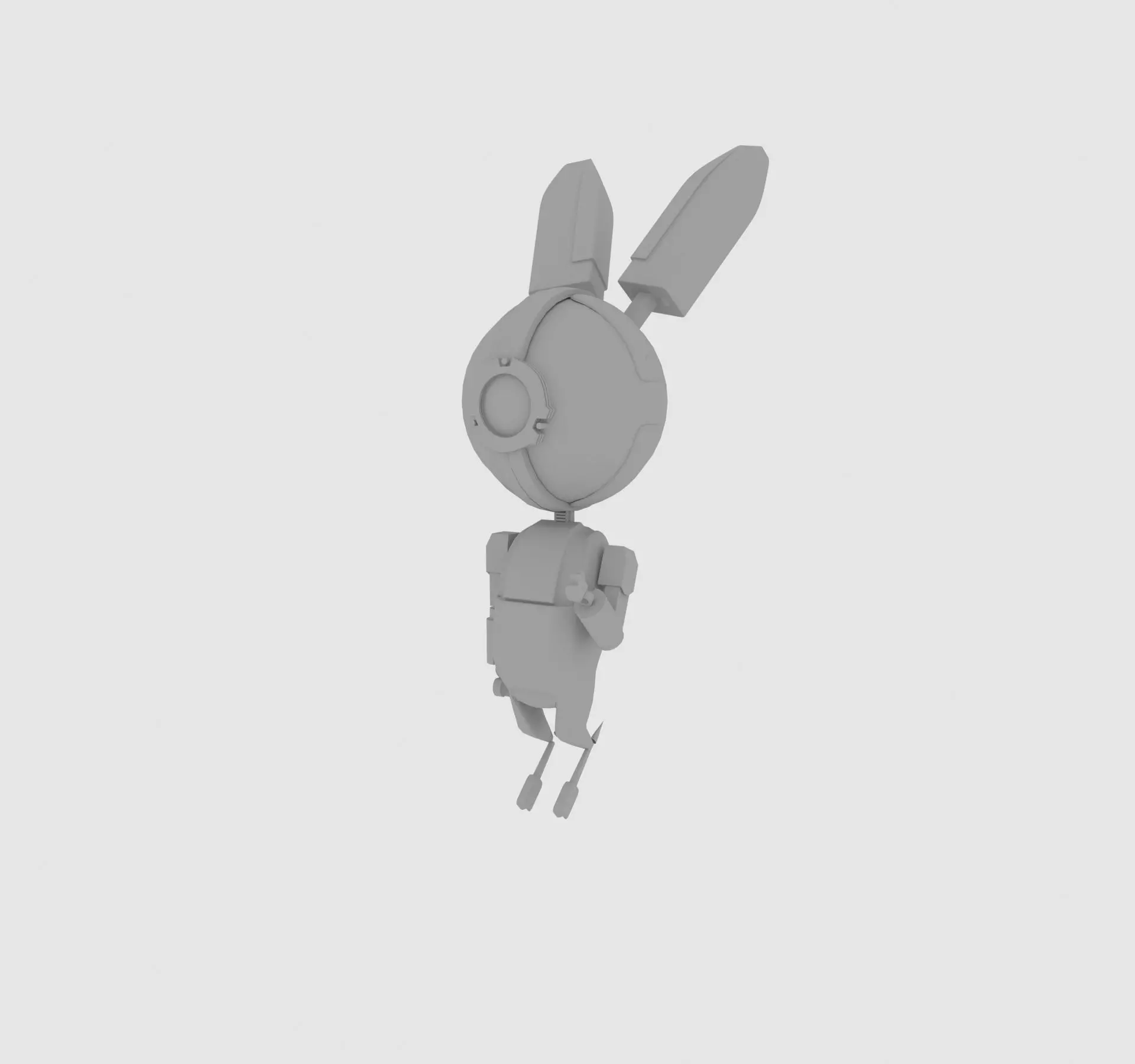 robot bunny 3D model