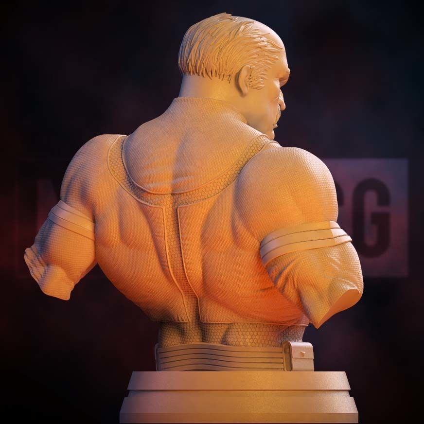 Fan Art Conquest from Invincible - Bust 3D print model_7