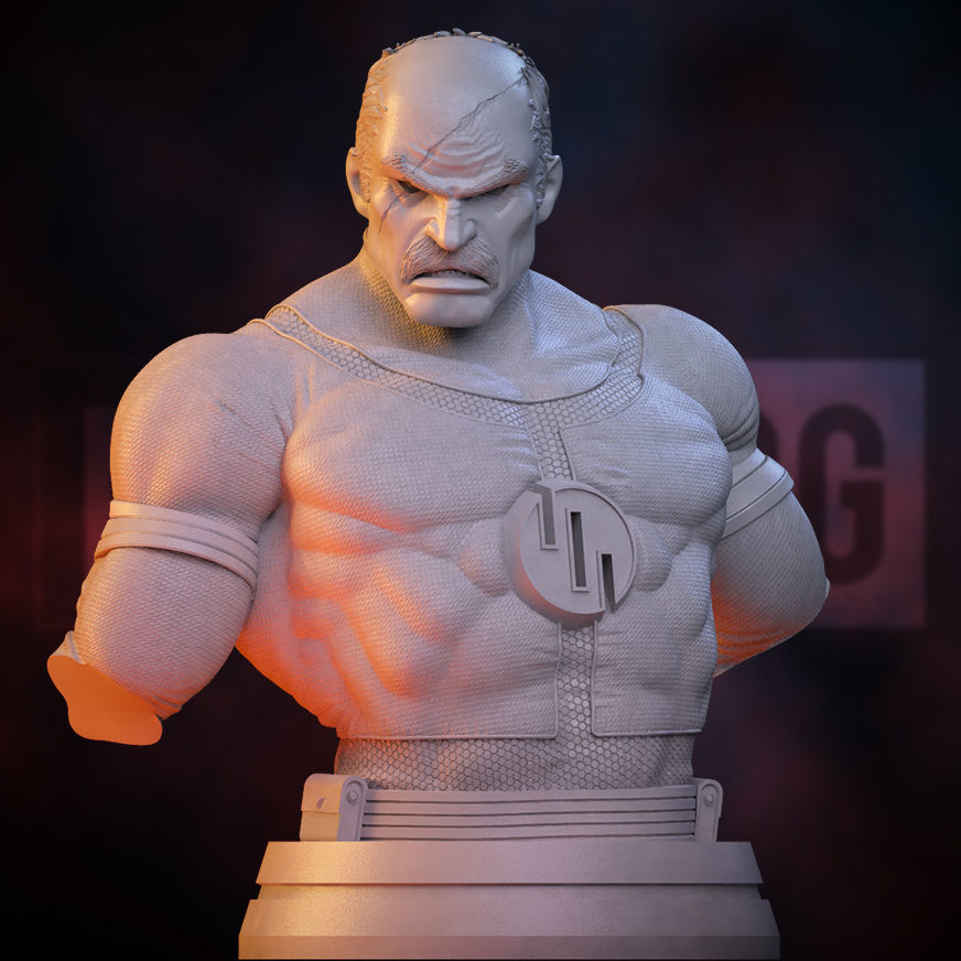 Fan Art Conquest from Invincible - Bust 3D print model_2