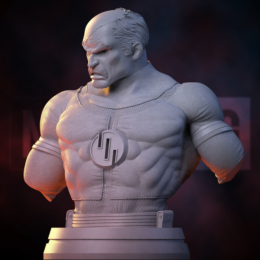 Fan Art Conquest from Invincible - Bust 3D print model_3