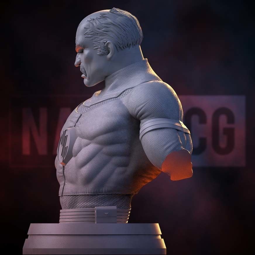 Fan Art Conquest from Invincible - Bust 3D print model_4
