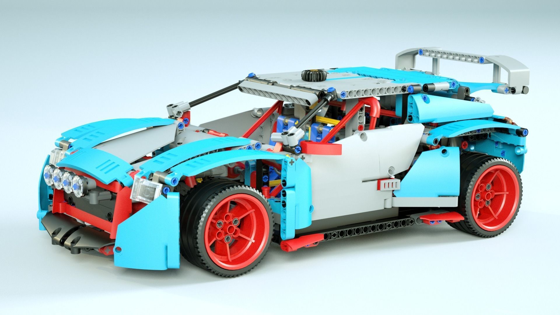 LEGO Rally Car 3D model_1