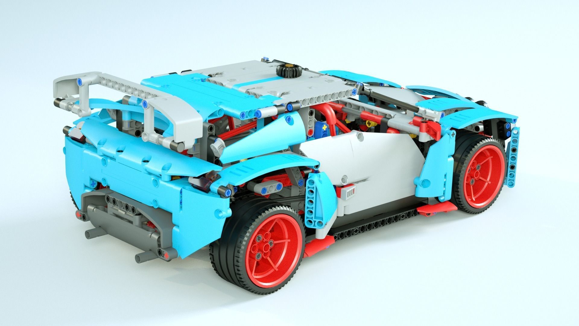 LEGO Rally Car 3D model_4