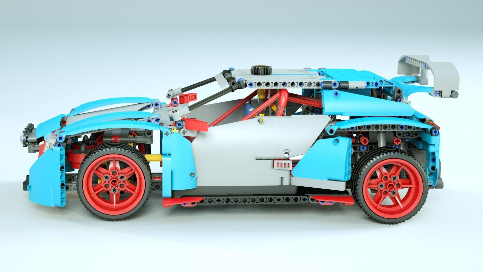 LEGO Rally Car 3D model_2