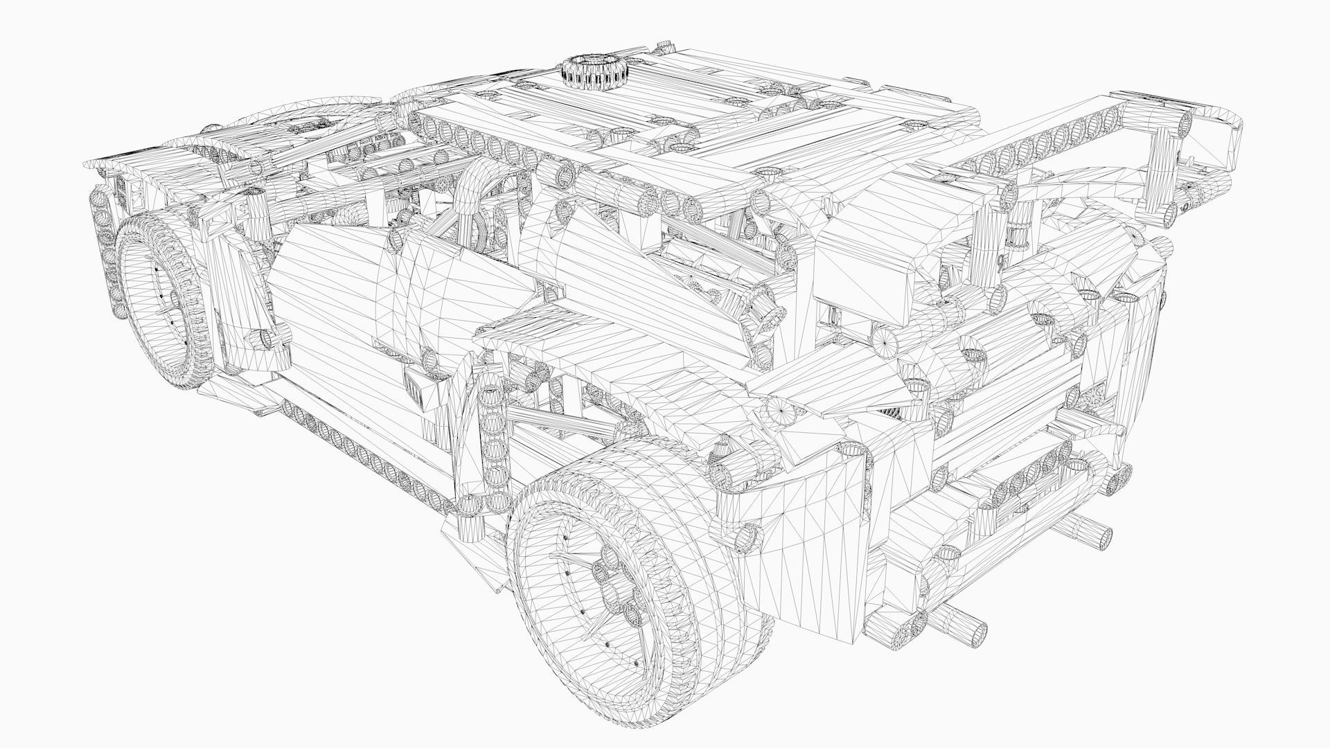 LEGO Rally Car 3D model_8