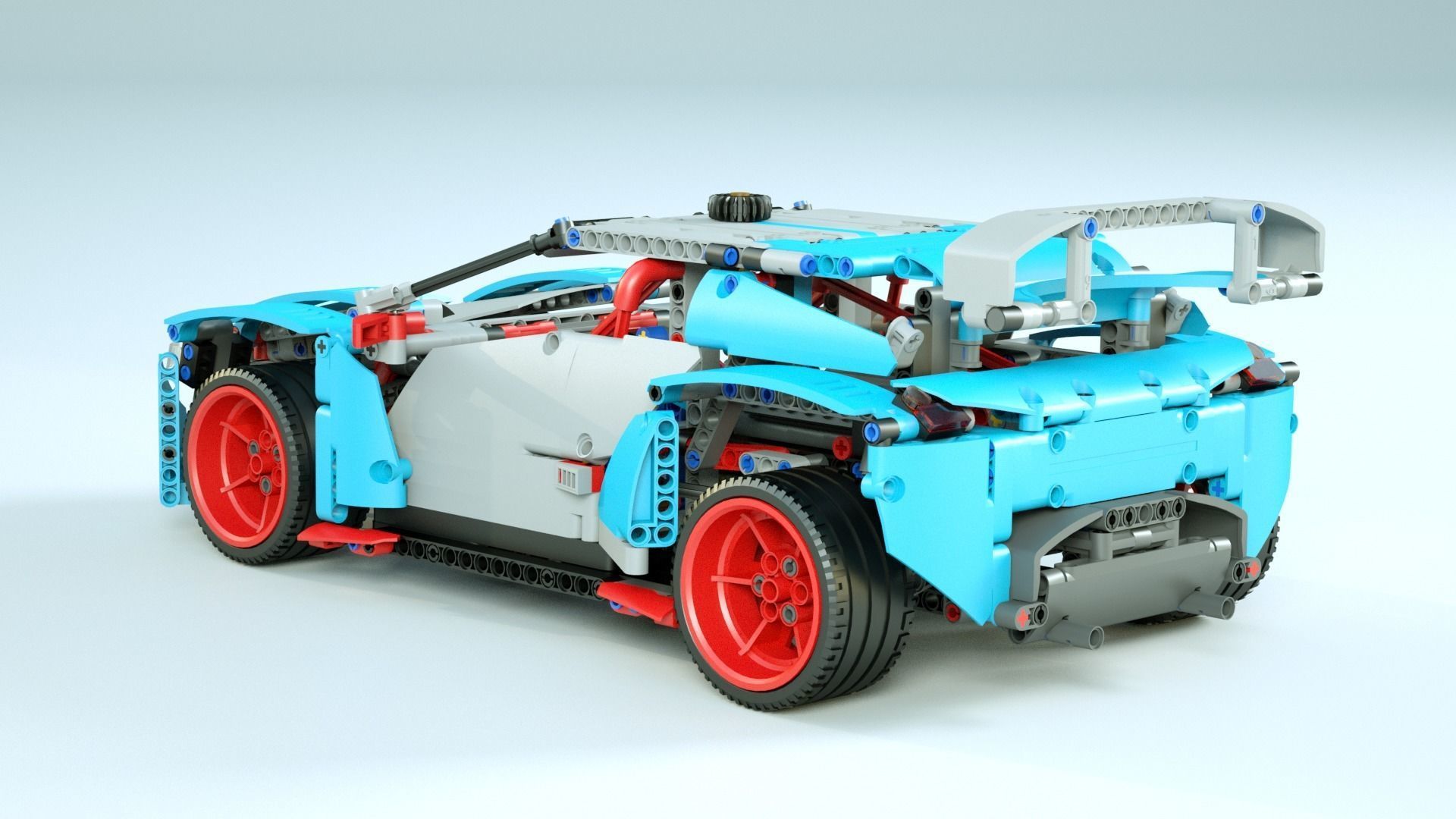 LEGO Rally Car 3D model_3