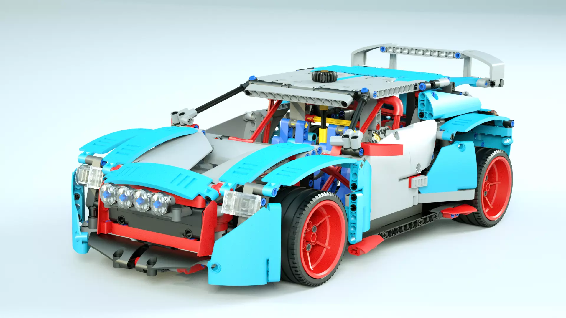 LEGO Rally Car 3D model_0