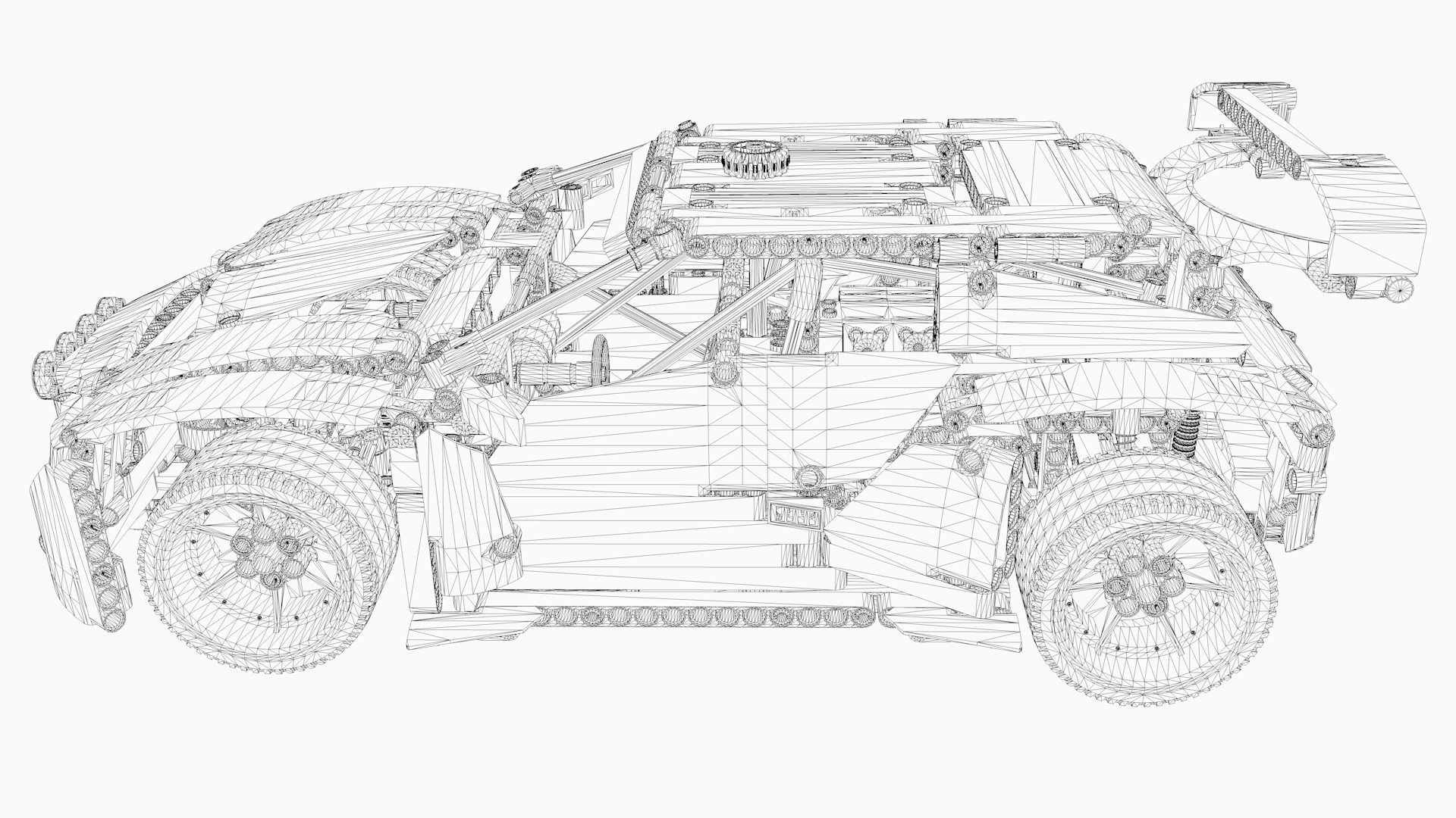 LEGO Rally Car 3D model_7