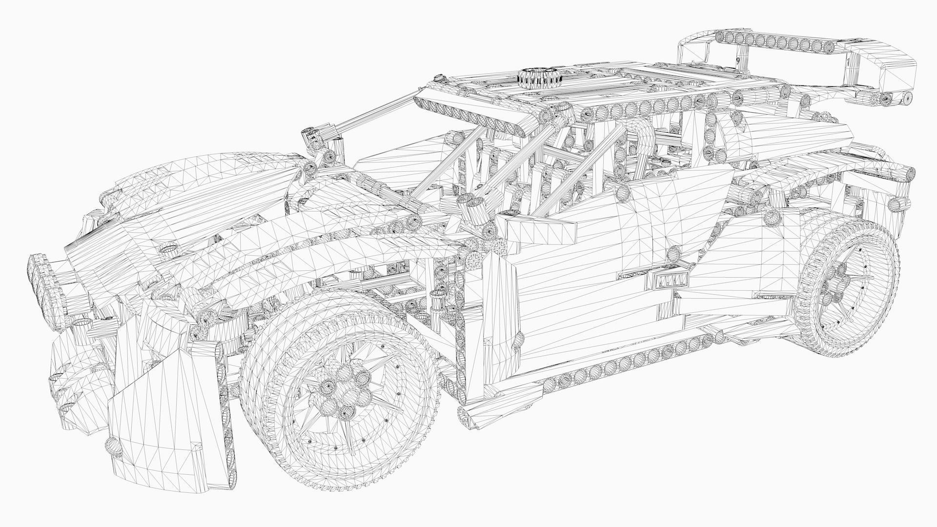LEGO Rally Car 3D model_6