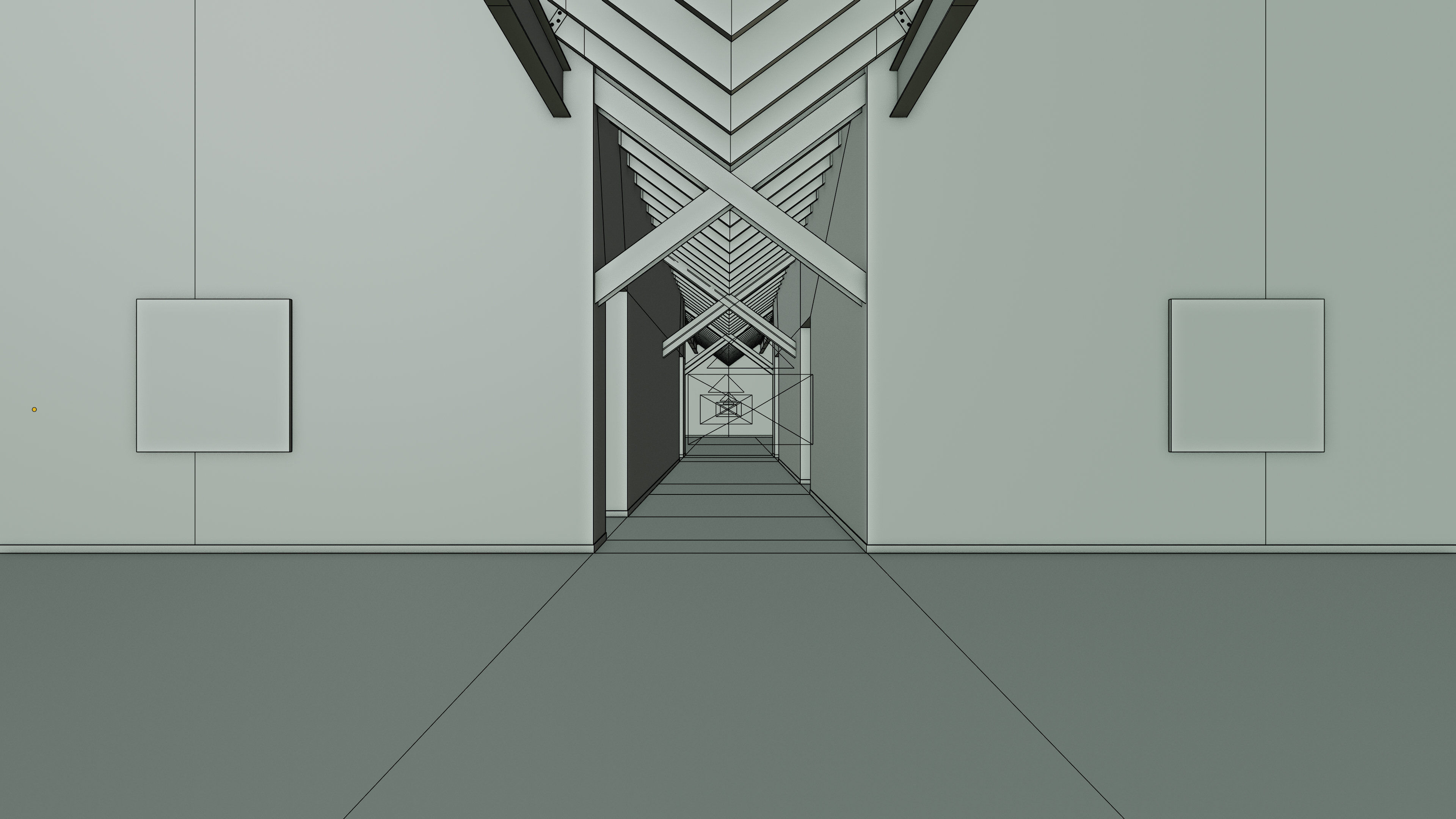 Art Museum Gallery Interior 25 Low-poly 3D model_25