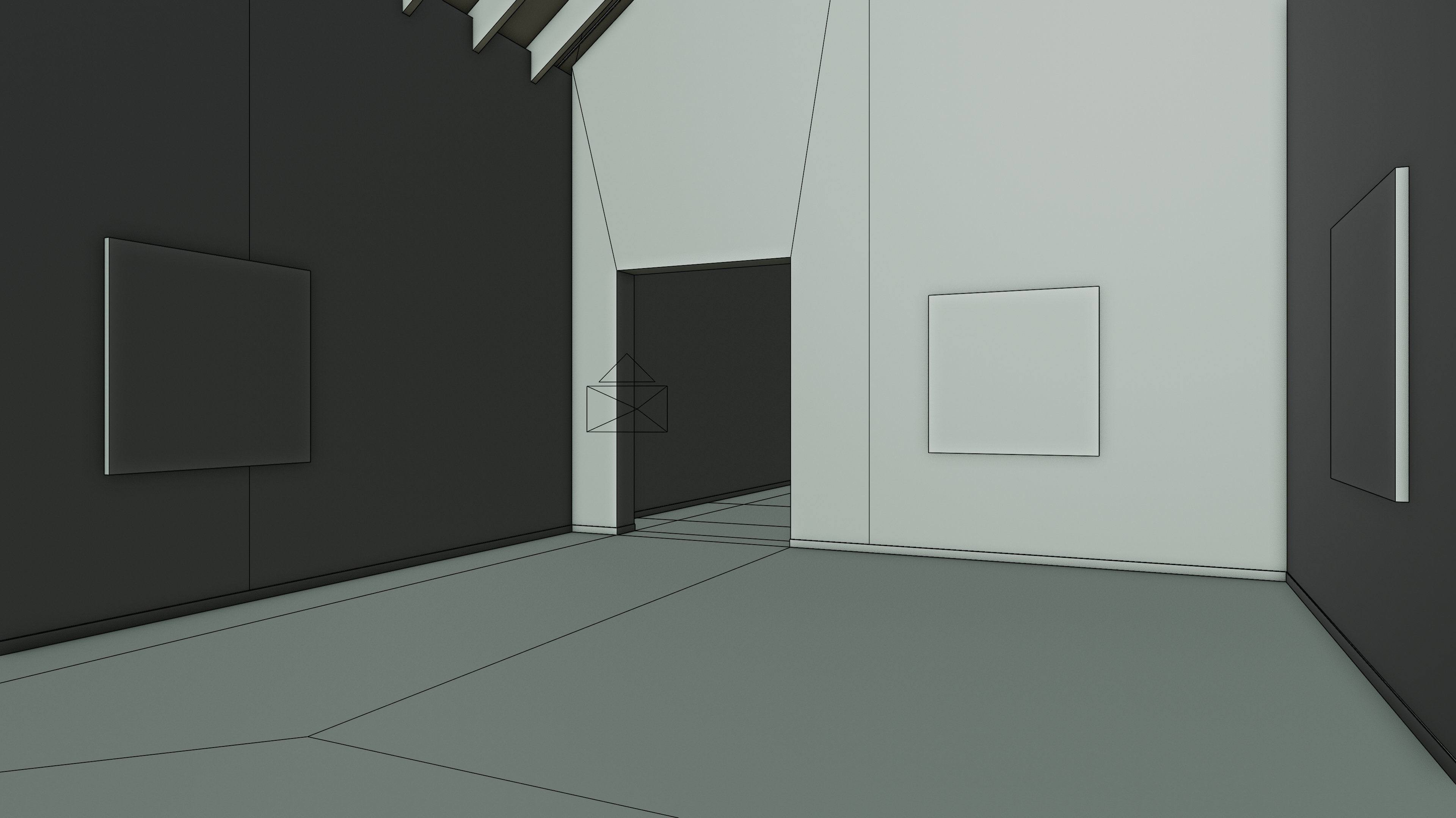 Art Museum Gallery Interior 25 Low-poly 3D model_19