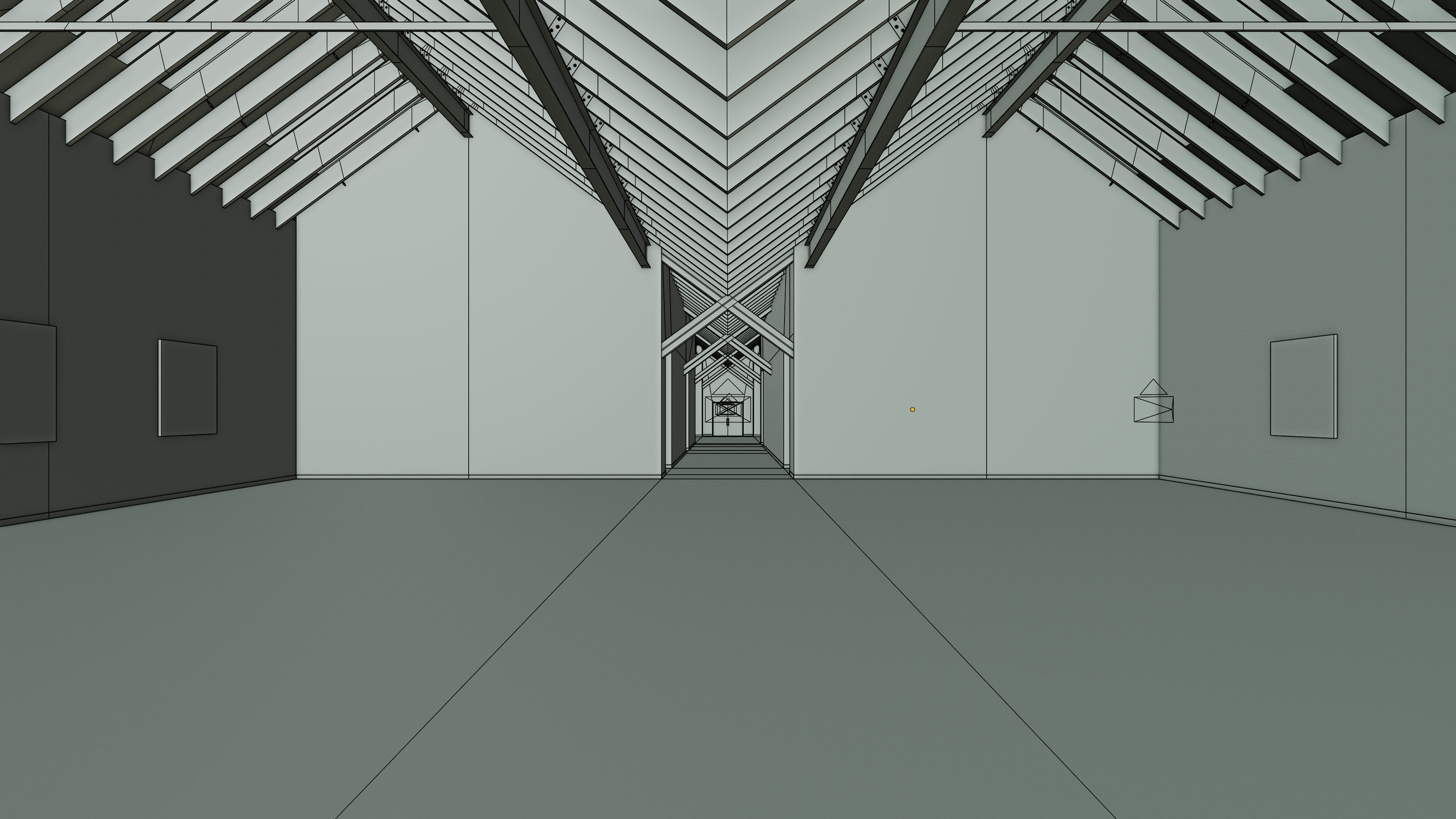 Art Museum Gallery Interior 25 Low-poly 3D model_15