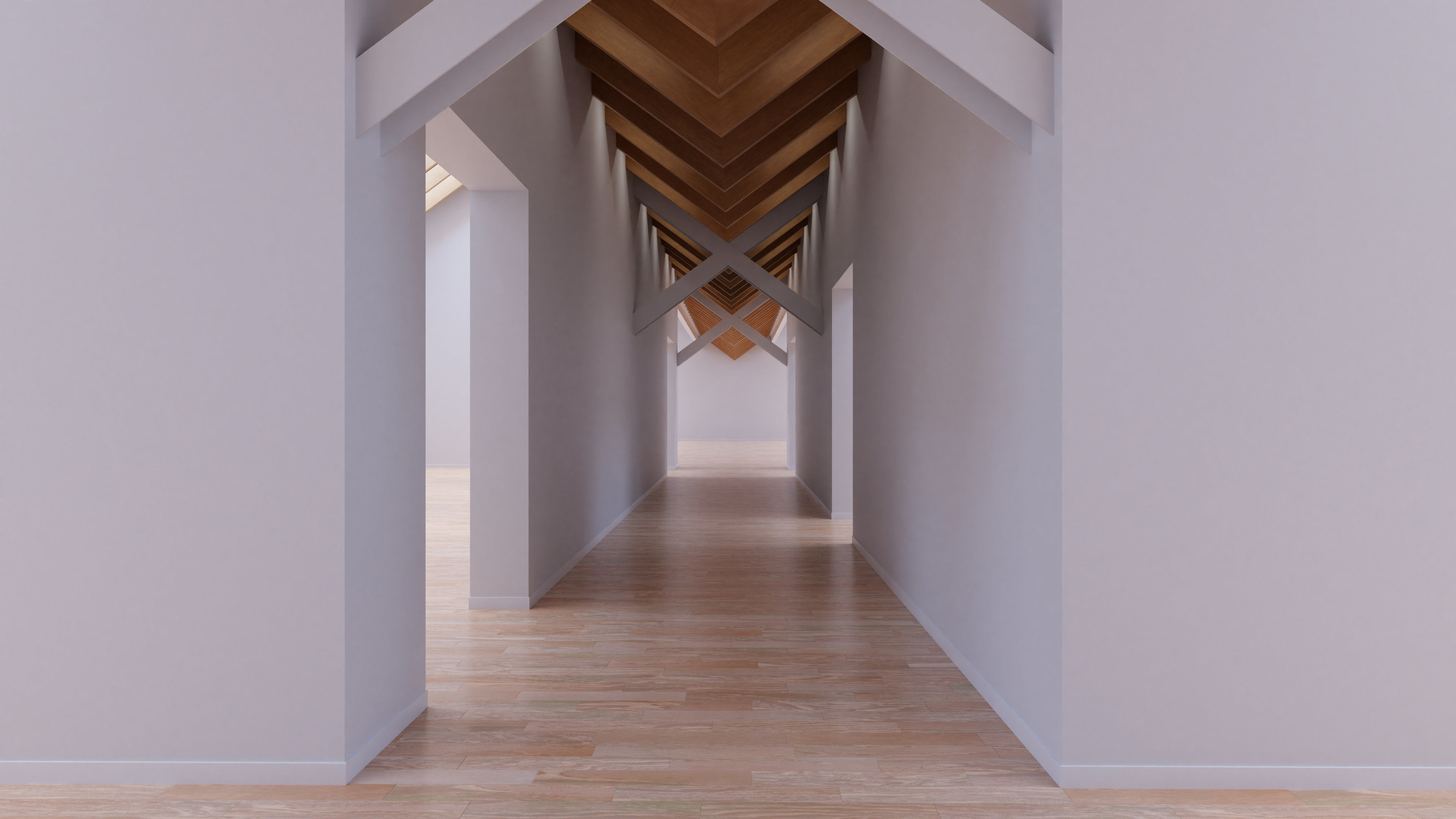 Art Museum Gallery Interior 25 Low-poly 3D model_12