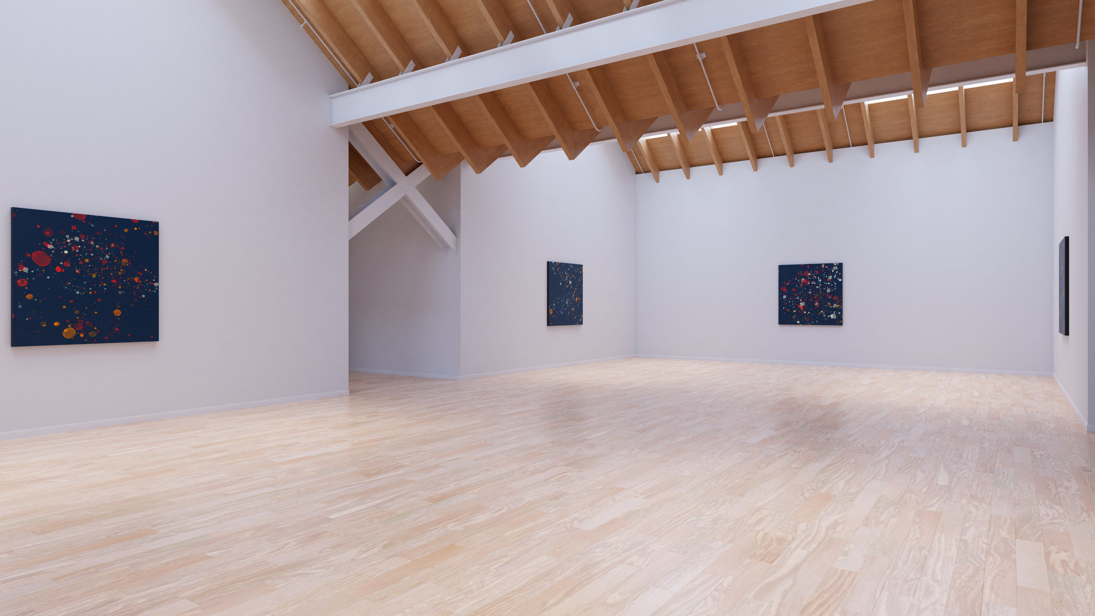 Art Museum Gallery Interior 25 Low-poly 3D model_11