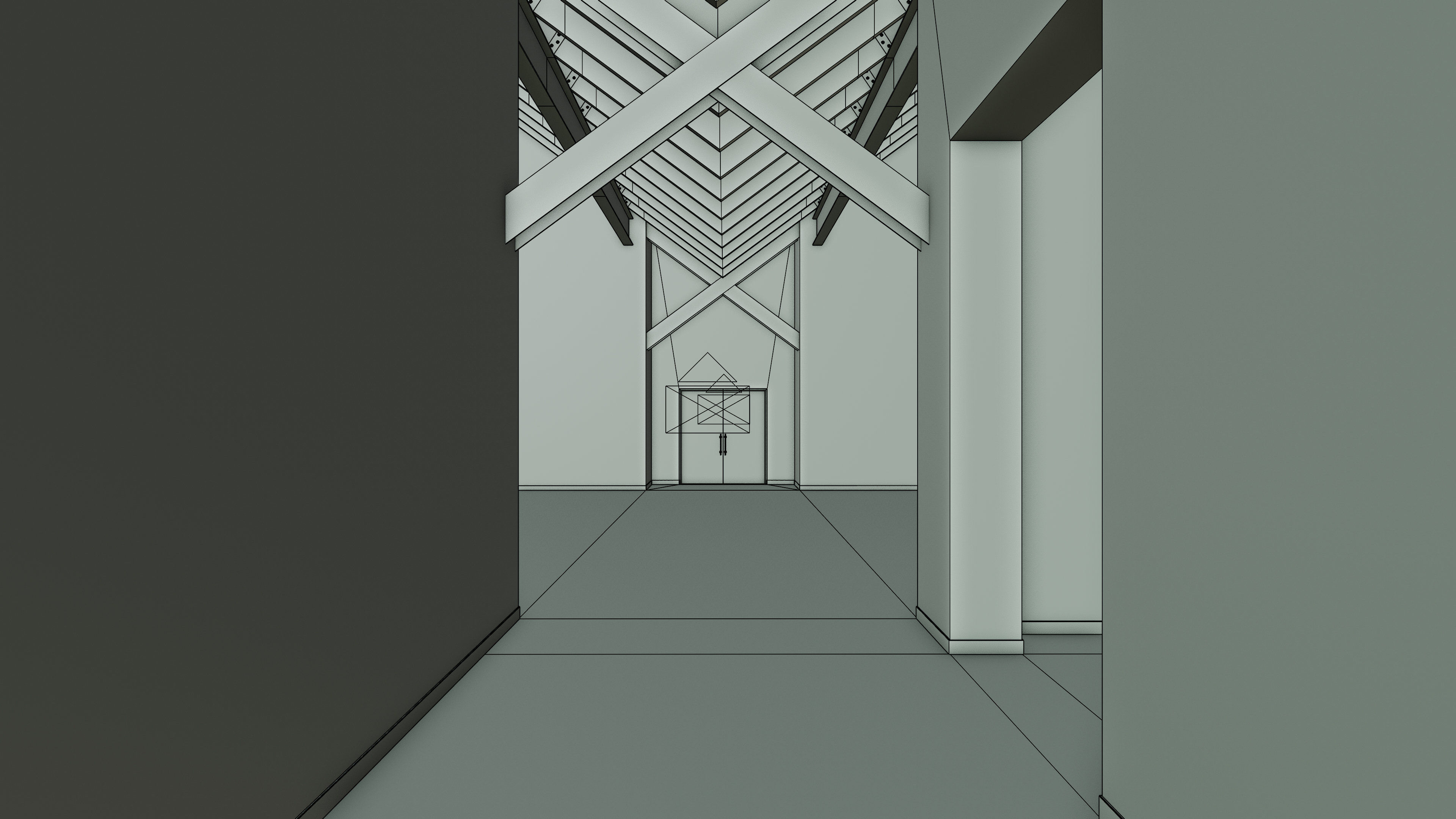 Art Museum Gallery Interior 25 Low-poly 3D model_22