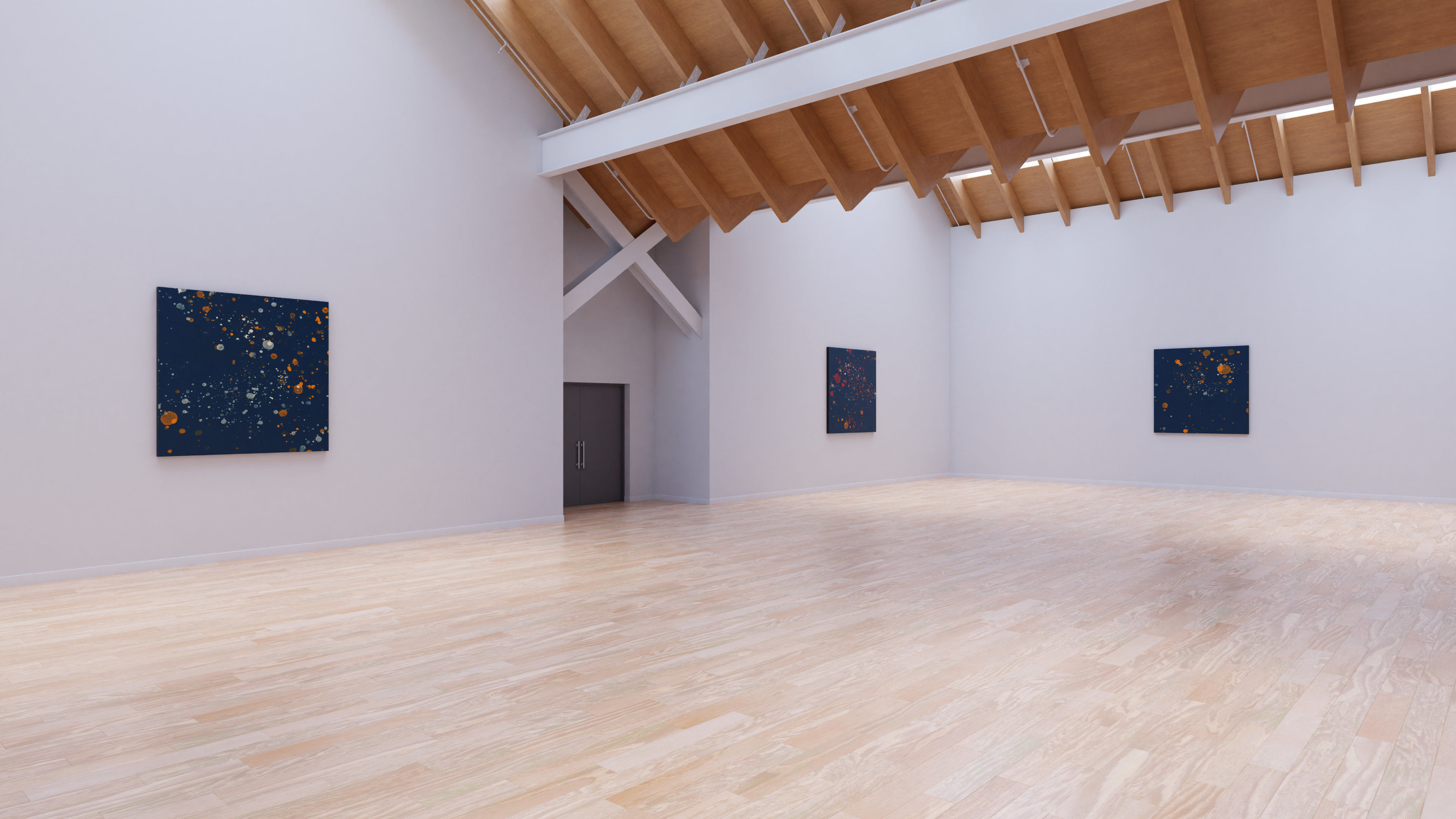 Art Museum Gallery Interior 25 Low-poly 3D model_8