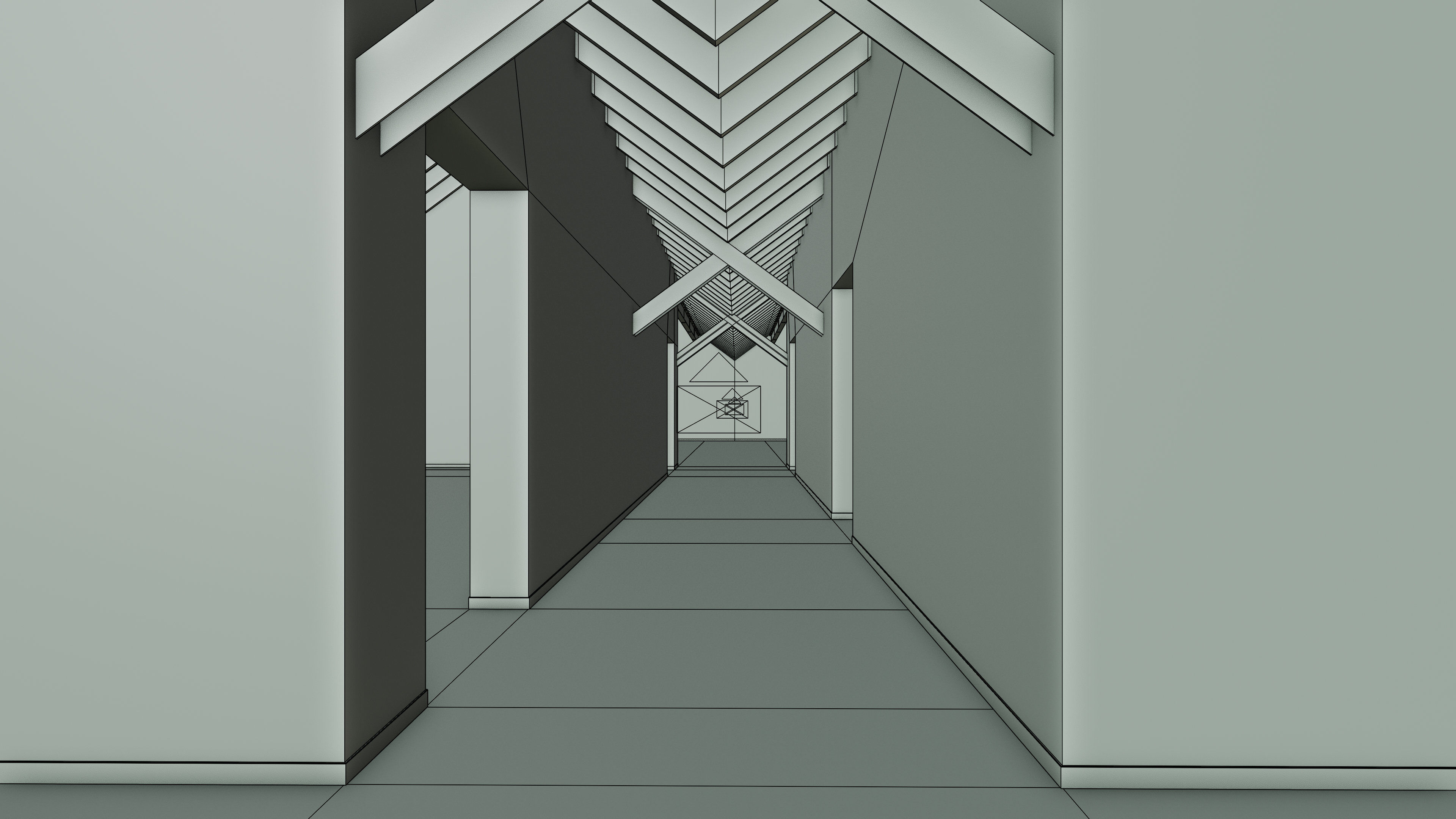 Art Museum Gallery Interior 25 Low-poly 3D model_27