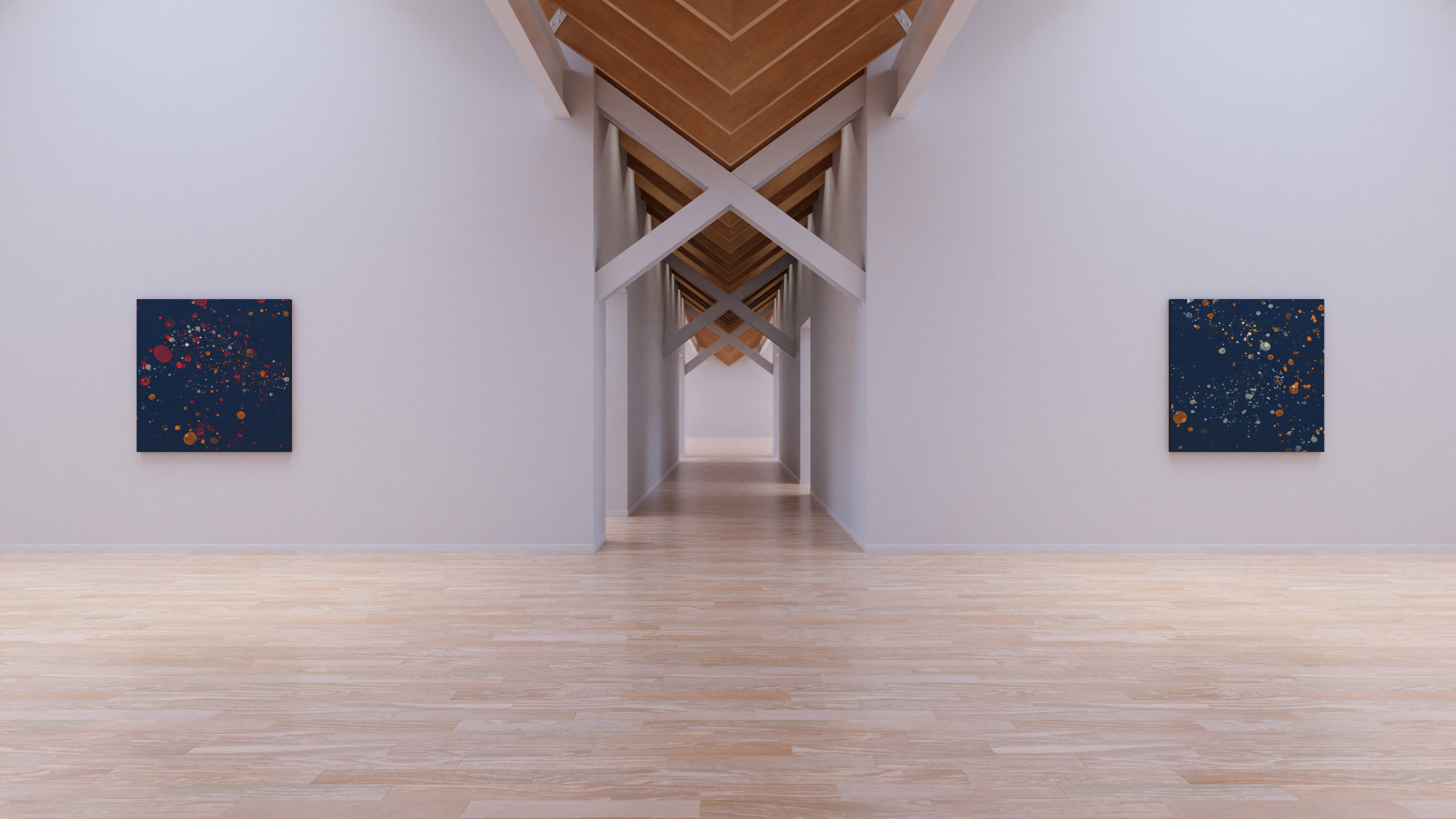 Art Museum Gallery Interior 25 Low-poly 3D model_10