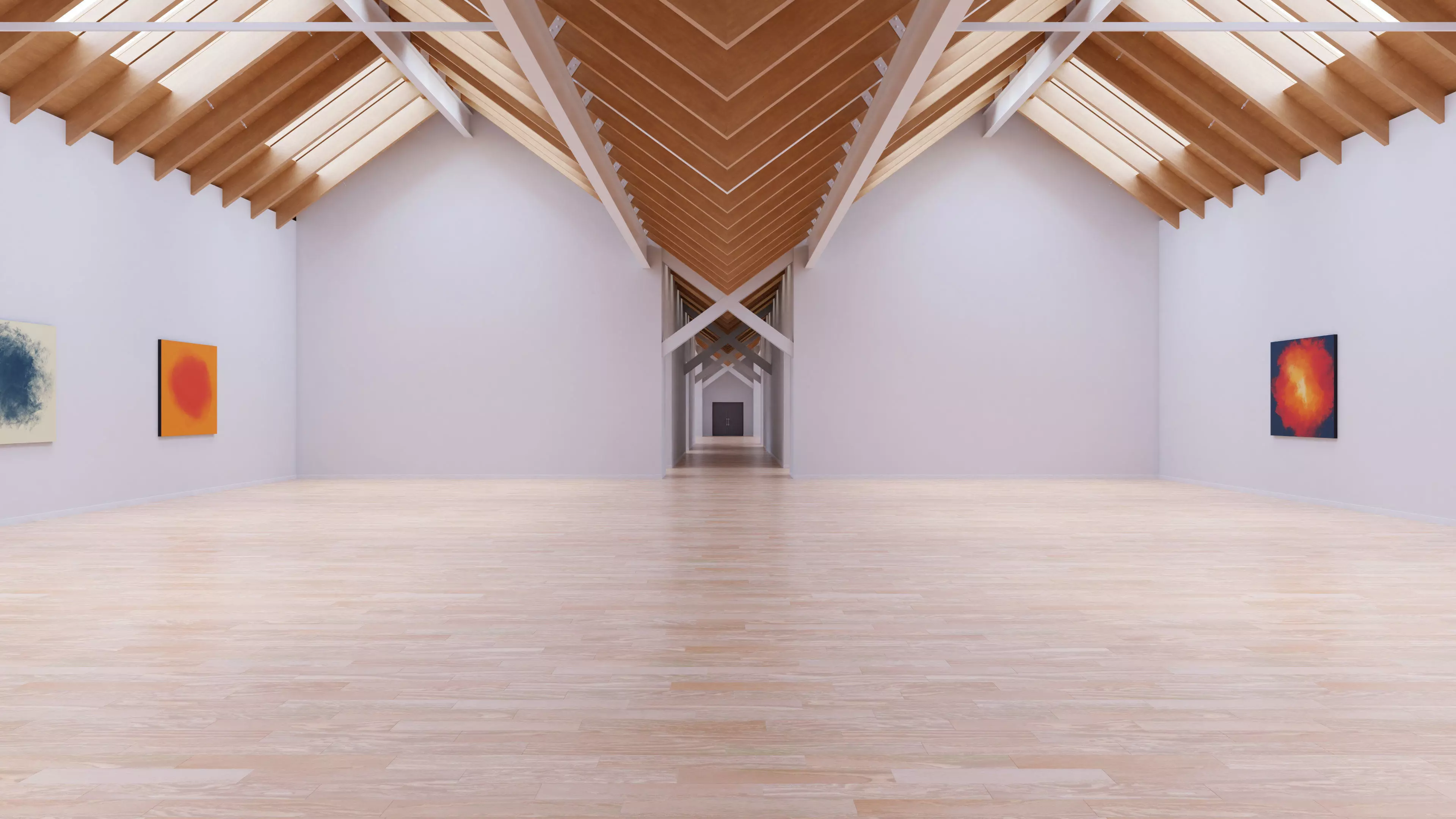 Art Museum Gallery Interior 25 Low-poly 3D model_0