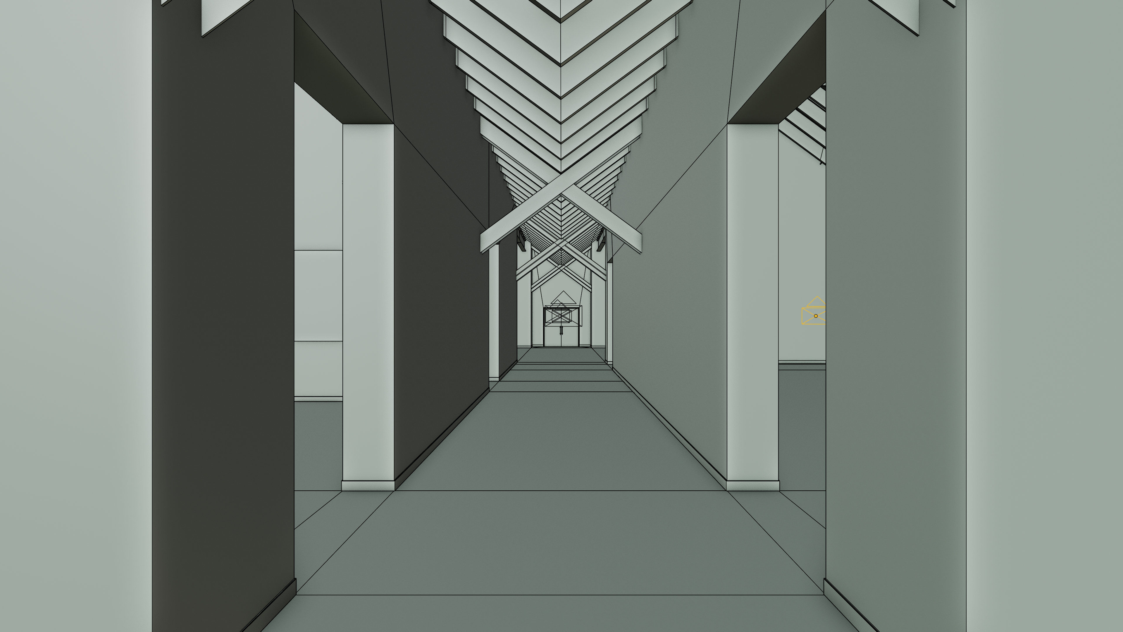 Art Museum Gallery Interior 25 Low-poly 3D model_18