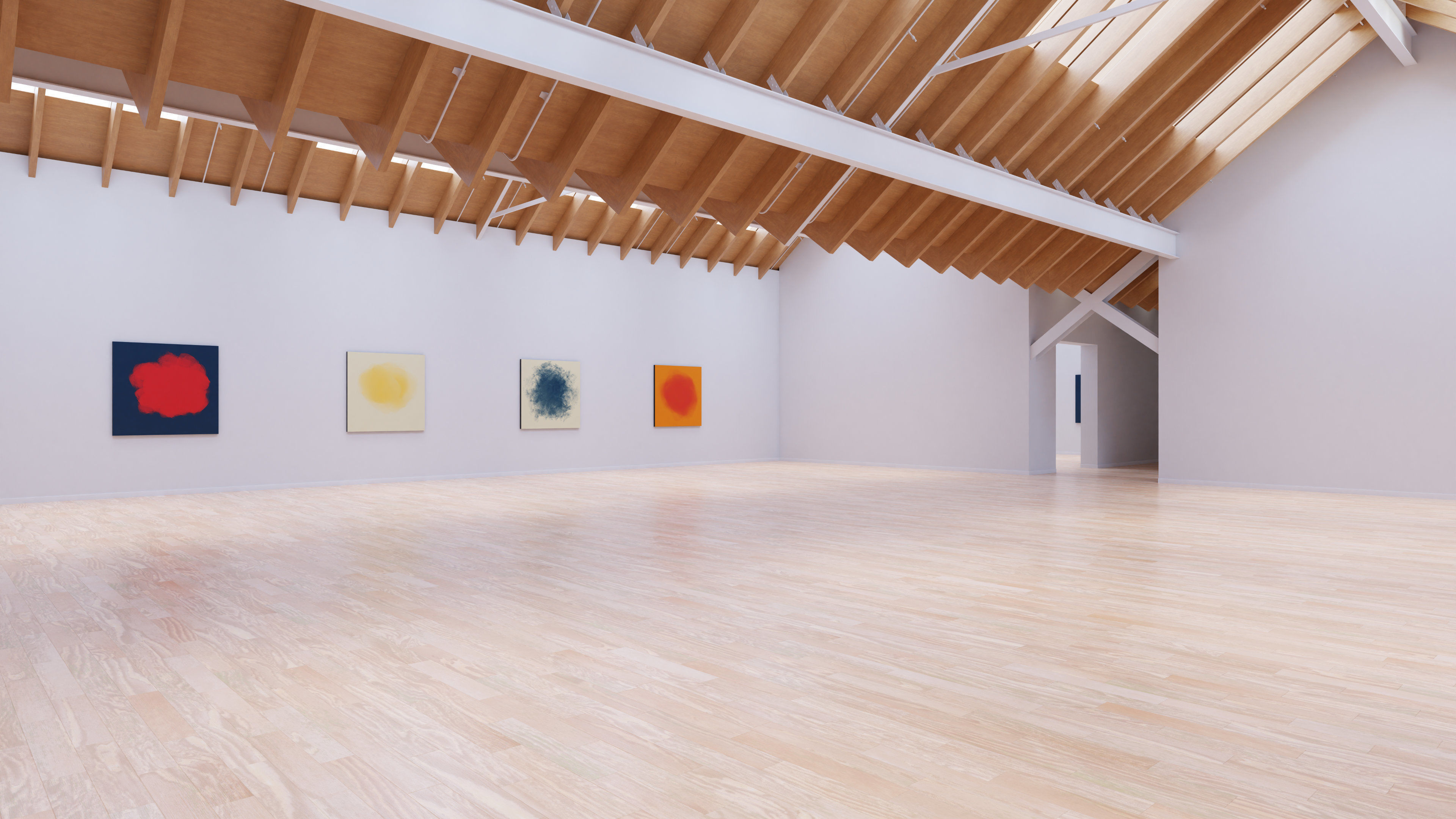 Art Museum Gallery Interior 25 Low-poly 3D model_1
