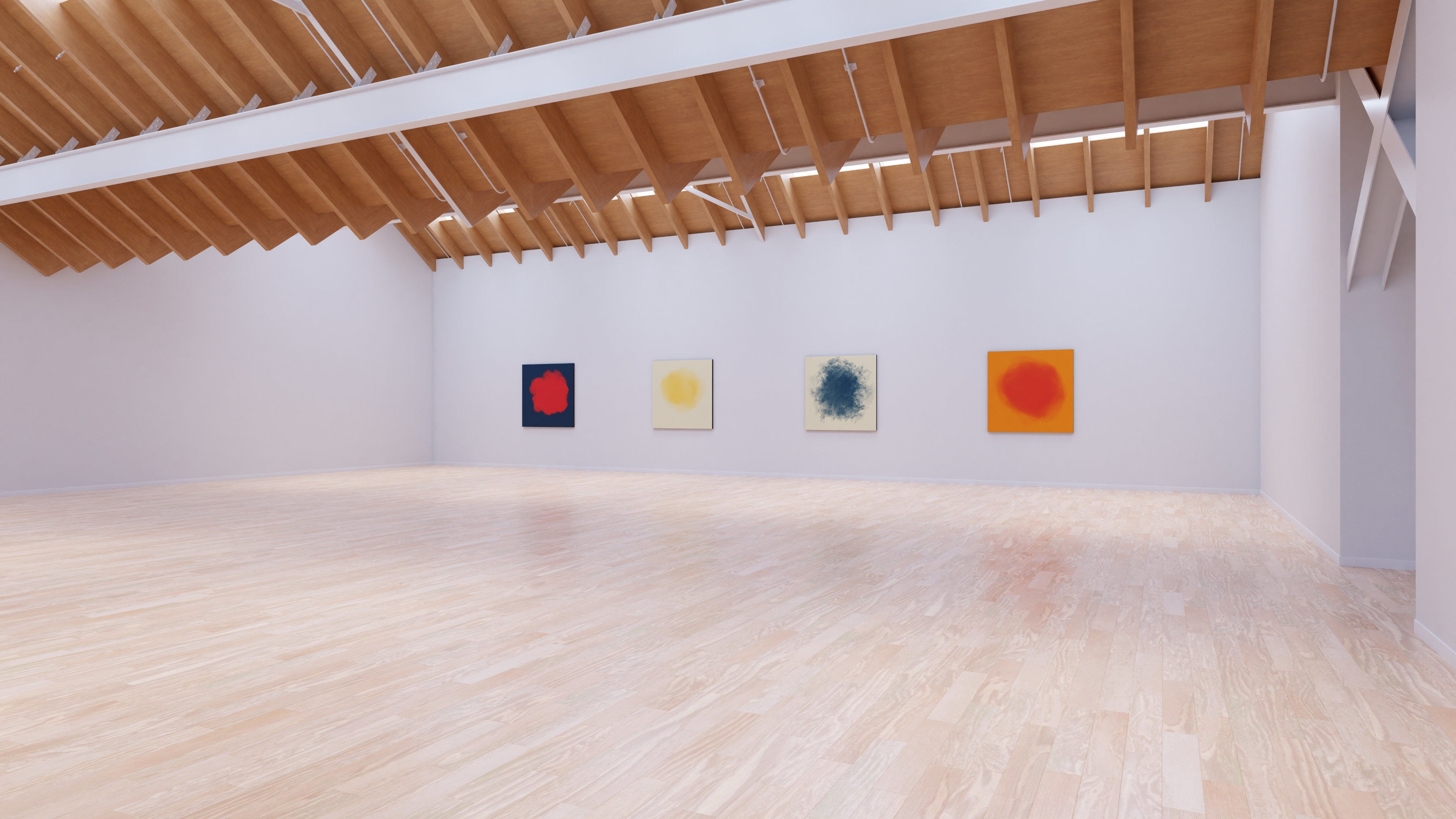 Art Museum Gallery Interior 25 Low-poly 3D model_2