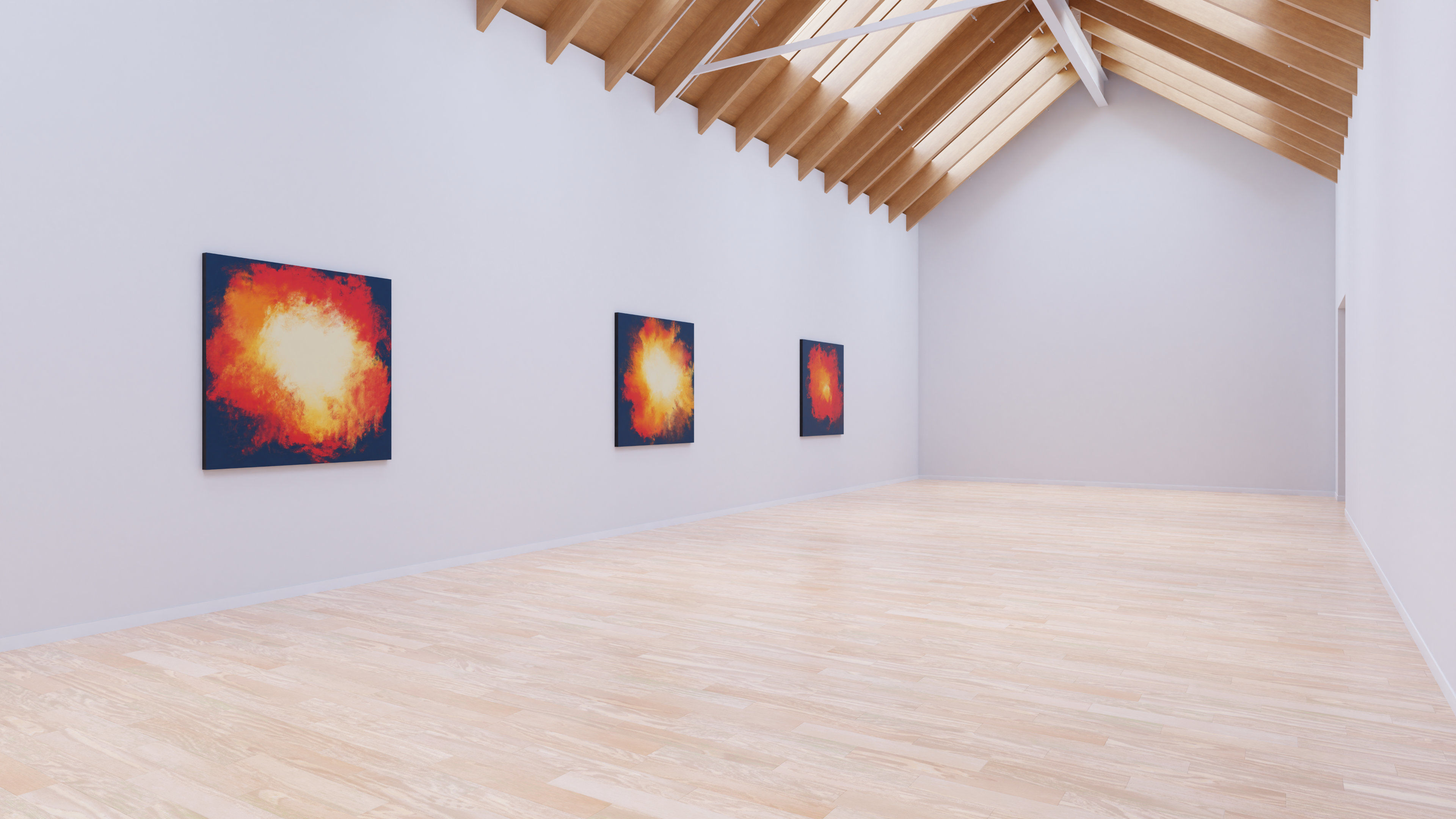 Art Museum Gallery Interior 25 Low-poly 3D model_13