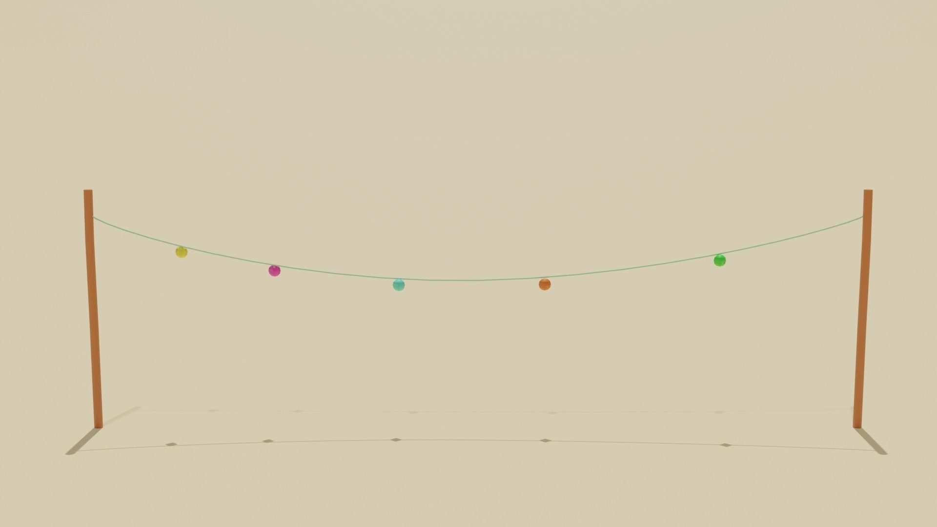 Summer Pool Pack Low-poly 3D model_11