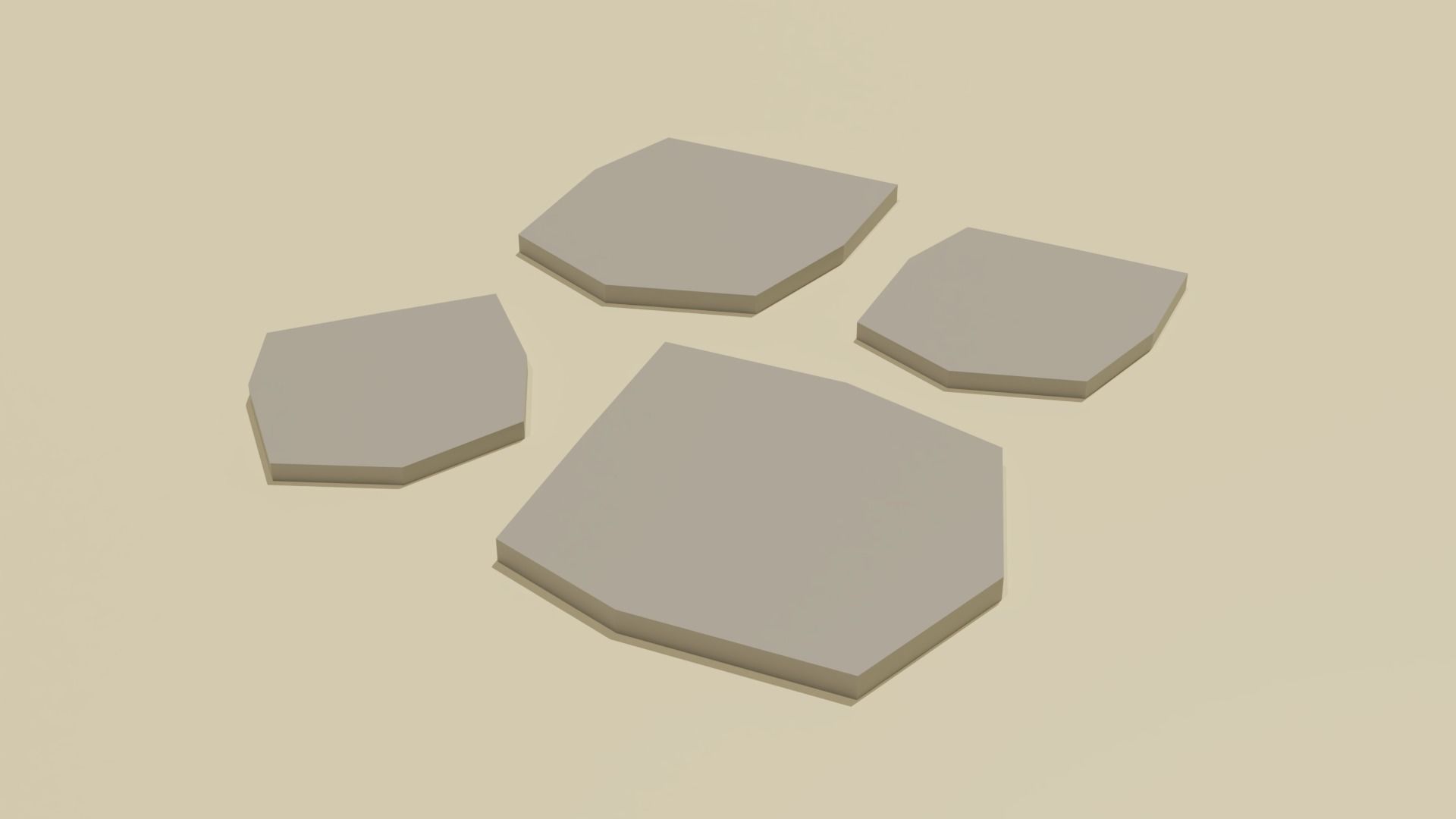 Summer Pool Pack Low-poly 3D model_13