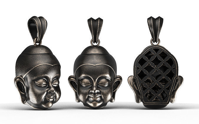 Gold Buddha Baby Pendant  3D print model