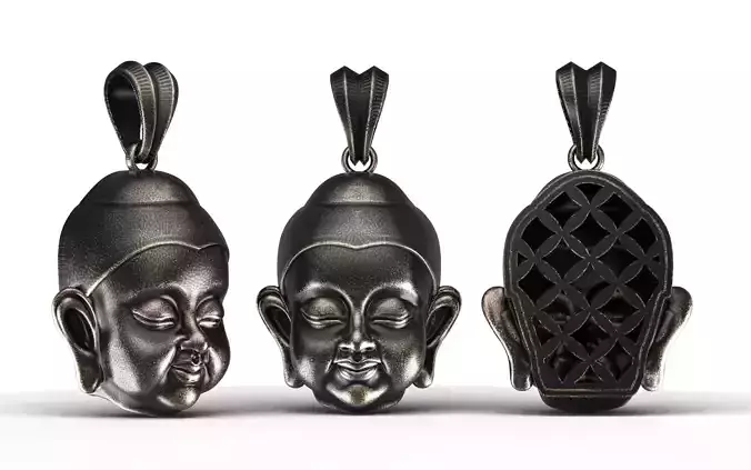 Gold Buddha Baby Pendant  3D print model