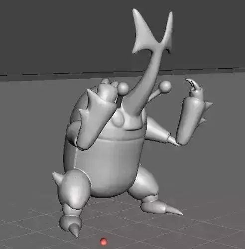 Pokemon Heracross posed