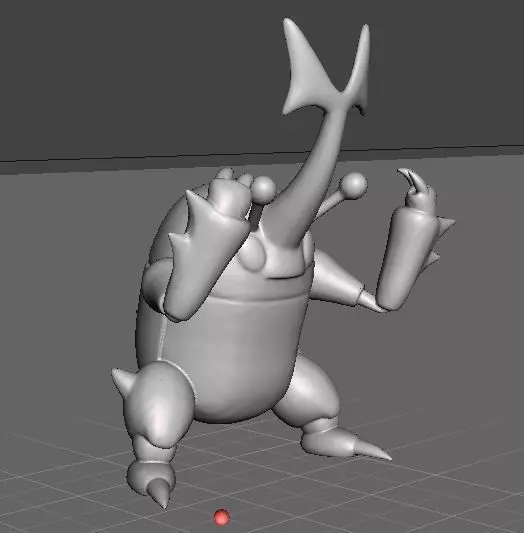 Pokemon Heracross posed 3D print model_0